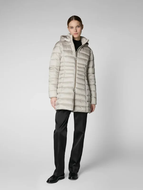 women's coats with fur collarsReese Jacket - Rainy Beige