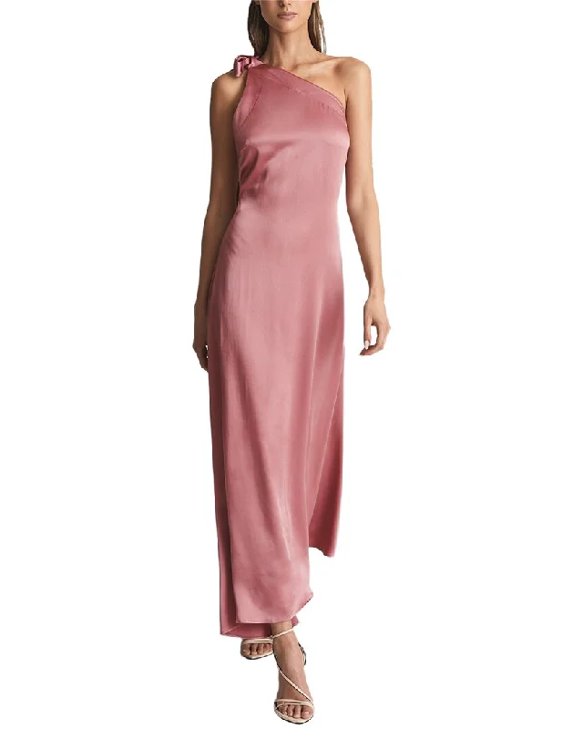 women's trendy dressesReiss Delphine One Shoulder Asymmetric Maxi Dress