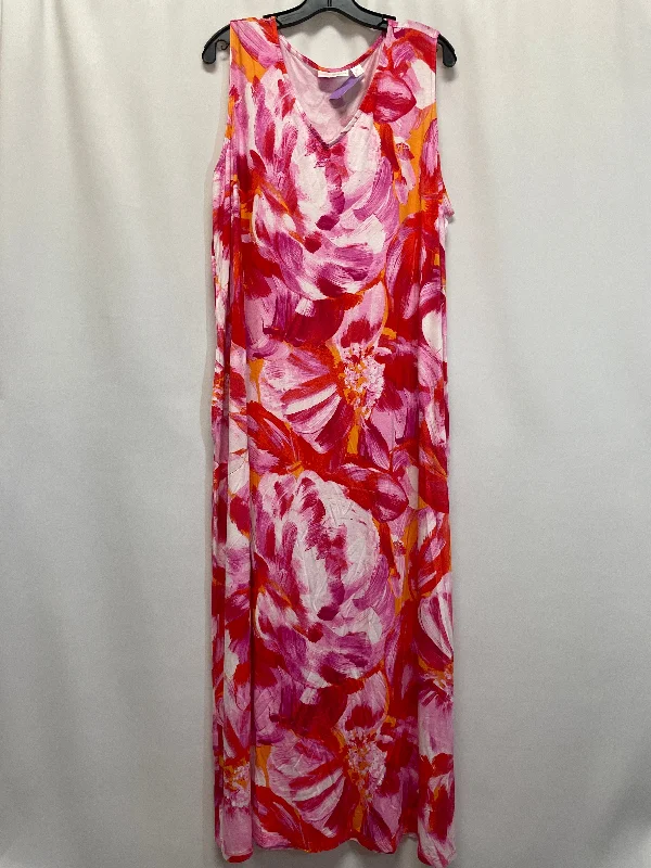 women's midi dressesPink Dress Casual Maxi Clothes Mentor, Size 2x