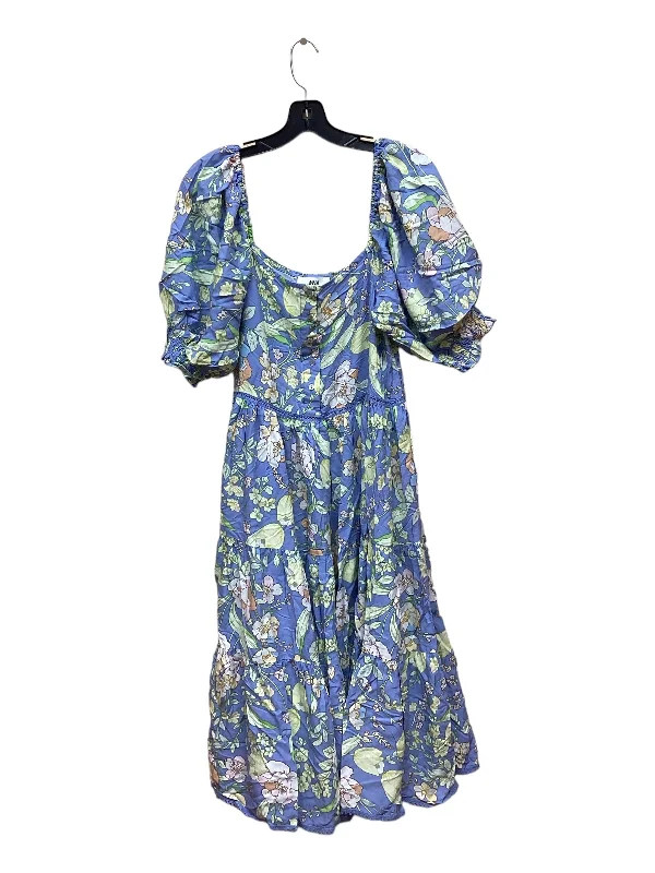 women's easy-to-wear dressesFloral Print Dress Casual Maxi Clothes Mentor, Size S