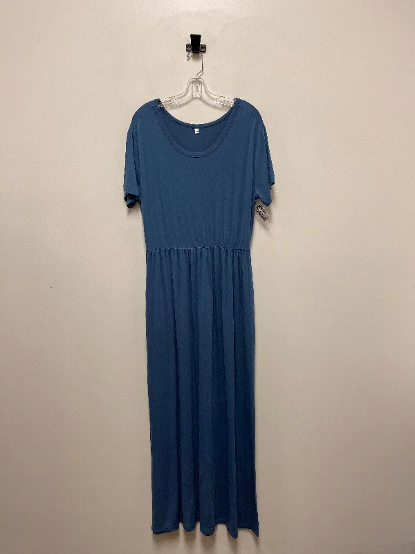 women's spaghetti strap dressesBlue Dress Casual Maxi Clothes Mentor, Size 2x