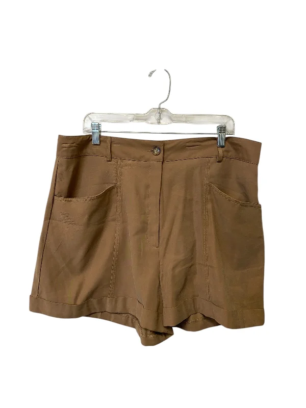 women's chino shortsShorts By Worthington In Brown, Size: 18