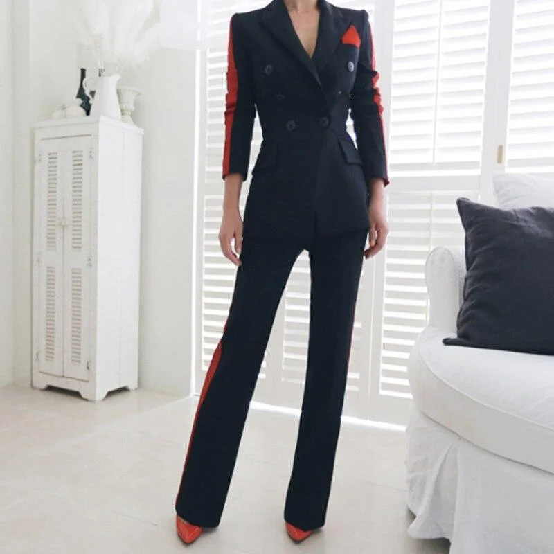 Amani Double-Breasted Women's Suit