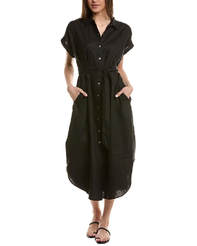 women's metallic dressesTommy Bahama Coastalina Linen Maxi Shirtdress