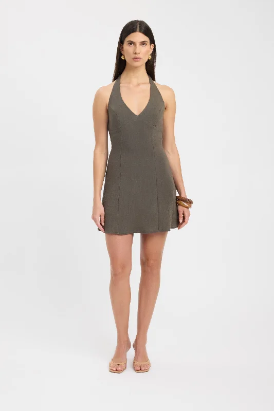 women's wrinkle-resistant dressesHayman Halter Mini Dress