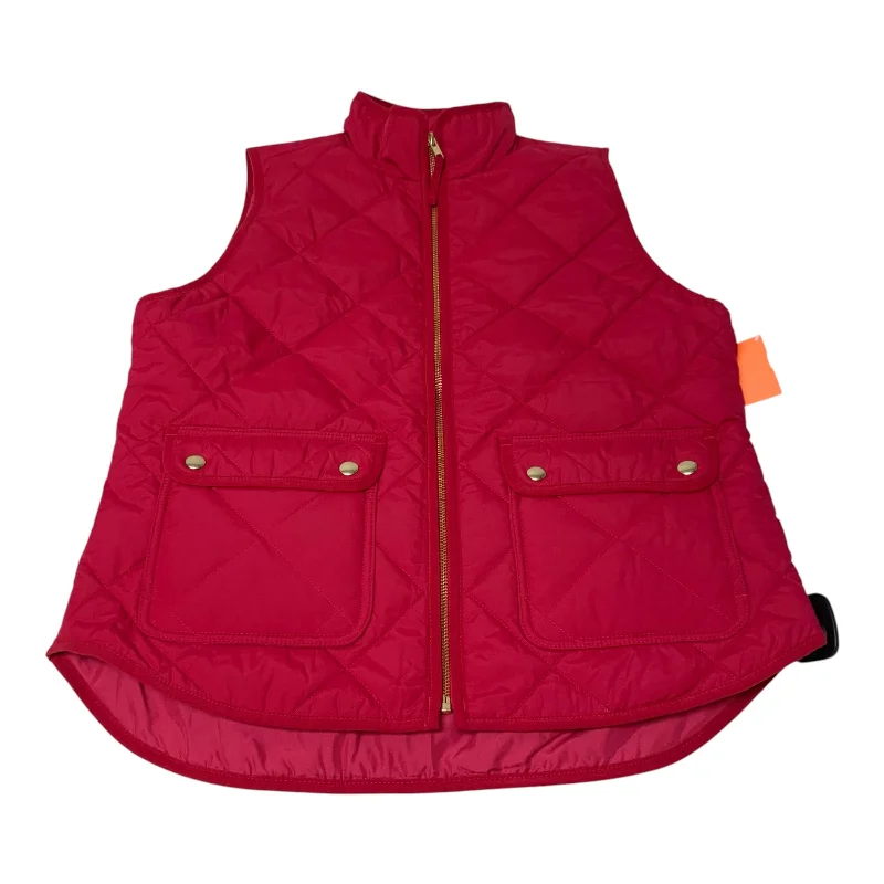 women's coats with removable fur liningsVest Puffer & Quilted By J. Crew In Pink, Size: M