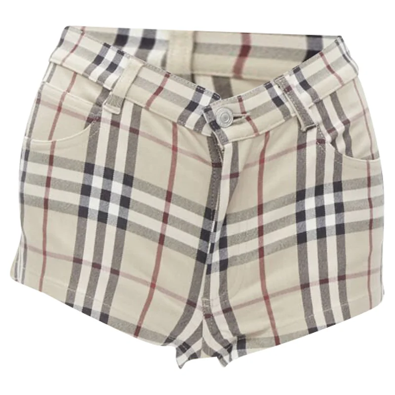 women's handmade shortsBurberry London Hoe Check signature check mini shorts