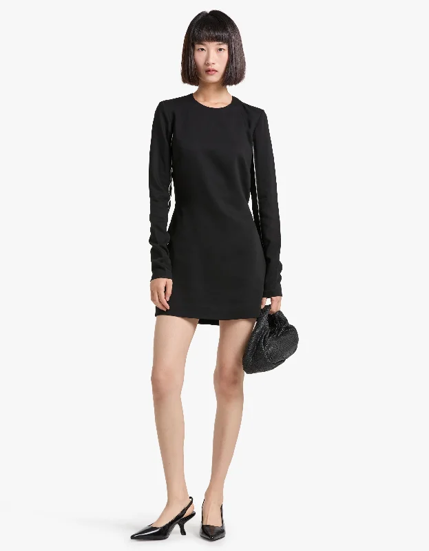 women's sleeveless dressesRaw Edge Mini Dress - Black