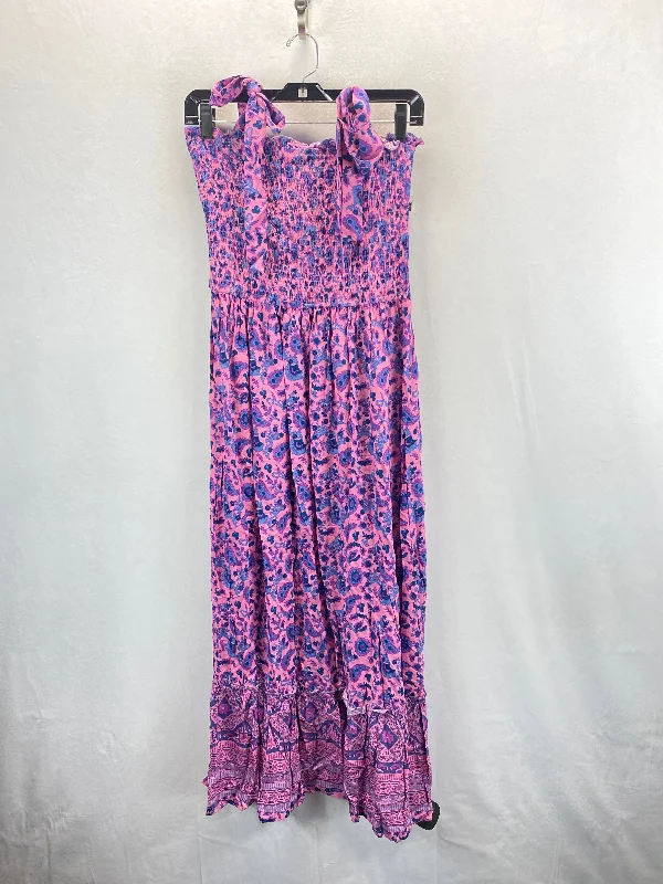 women's easy-to-wear dressesPink & Purple Dress Casual Maxi Clothes Mentor, Size M