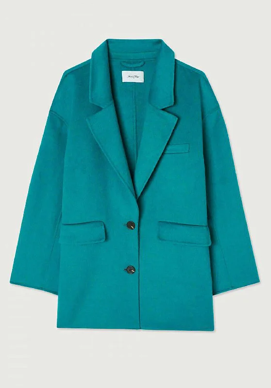 women's coats for statement-making outfitsCoat Dado17lc Bleu-Canard