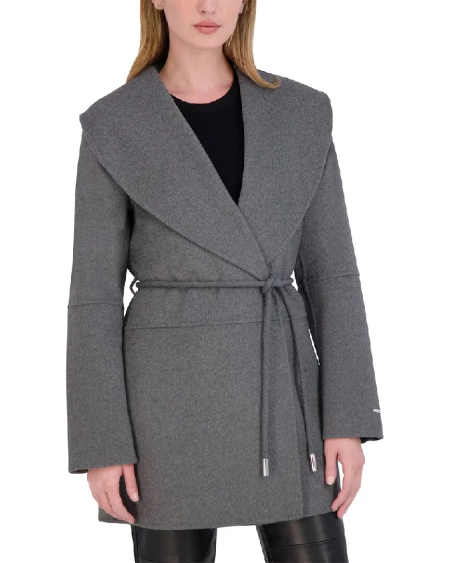 women's coats for those who love to mix and matchTahari Double Face Wool-Blend Coat