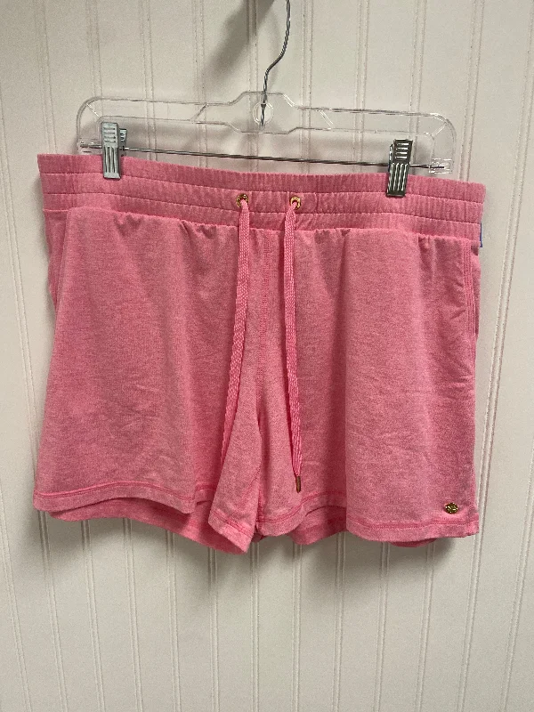 women's denim shortsShorts Designer By Lilly Pulitzer In Pink, Size: L