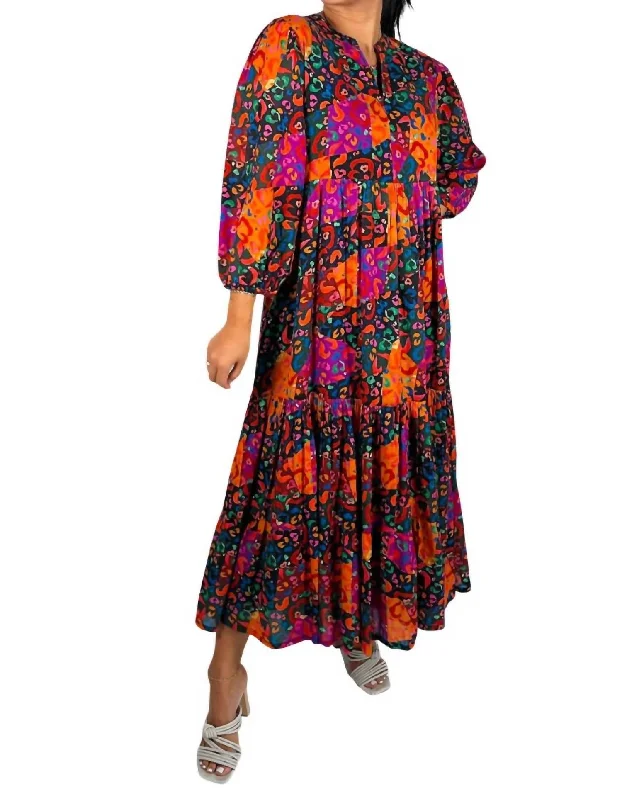 women's casual Friday dressesOrchid Maxi Dress In Burgundy Rose