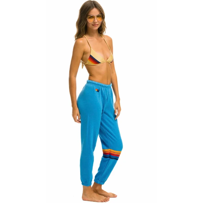 women's silk pantsRainbow Stitch Sweatpants Ocean 2