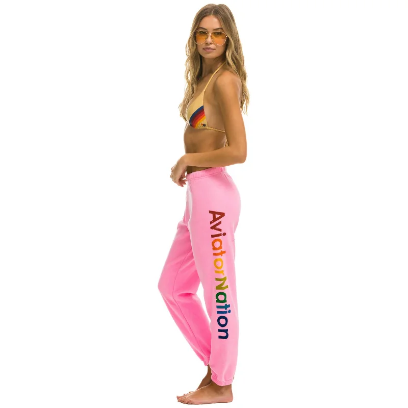 women's thermal pantsSweatpants Neon Pink