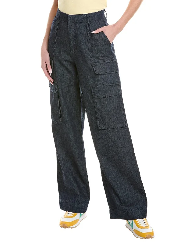 women's low-rise pantsFRAME Denim Rinse Relaxed Straight Cargo Jean