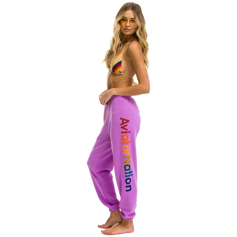 women's party pantsWomens Sweatpants Neon Purple