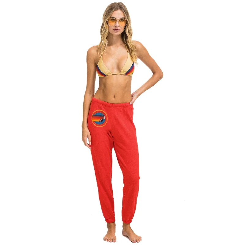 women's bell-bottom pantsWomens Sweatpants Red