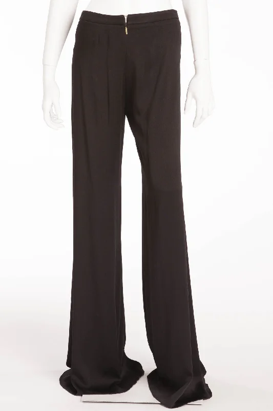 women's designer pantsRoberto Cavalli  - Black Wide Leg Pants - IT 40