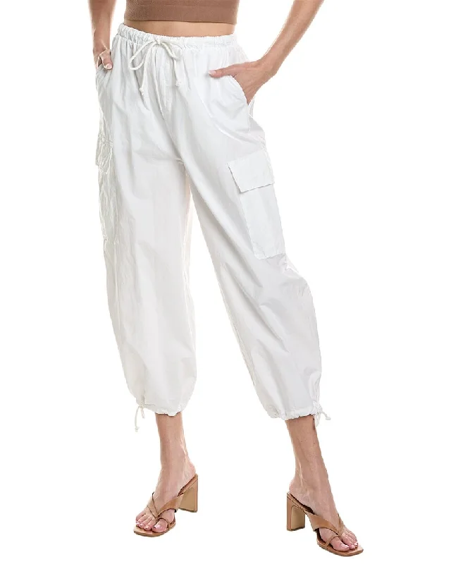 women's luxury pantsStateside Structured Poplin Drawstring Cargo Pant