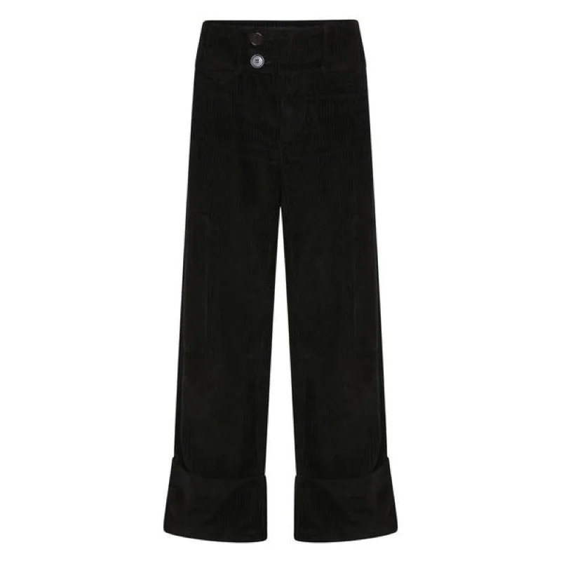 women's low-rise pantsCargo Pant Black Cord