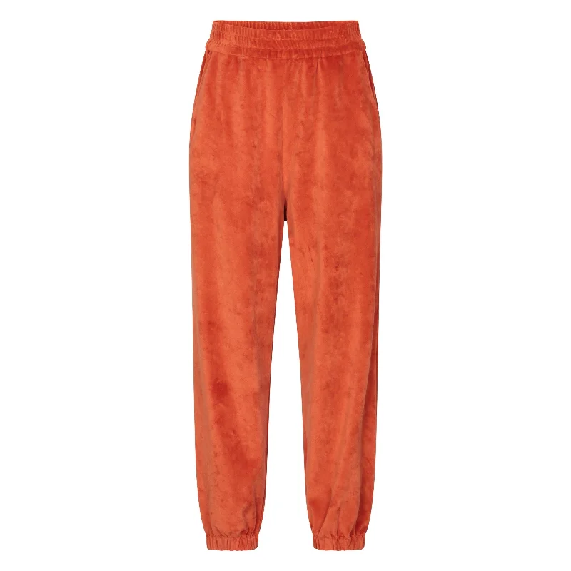 women's warm pantsVelvet Joggers Orange