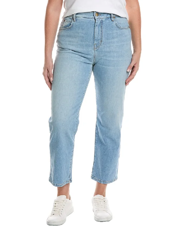 women's button-fly pantsWeekend Max Mara Plus Rafia Blue Lei Jean