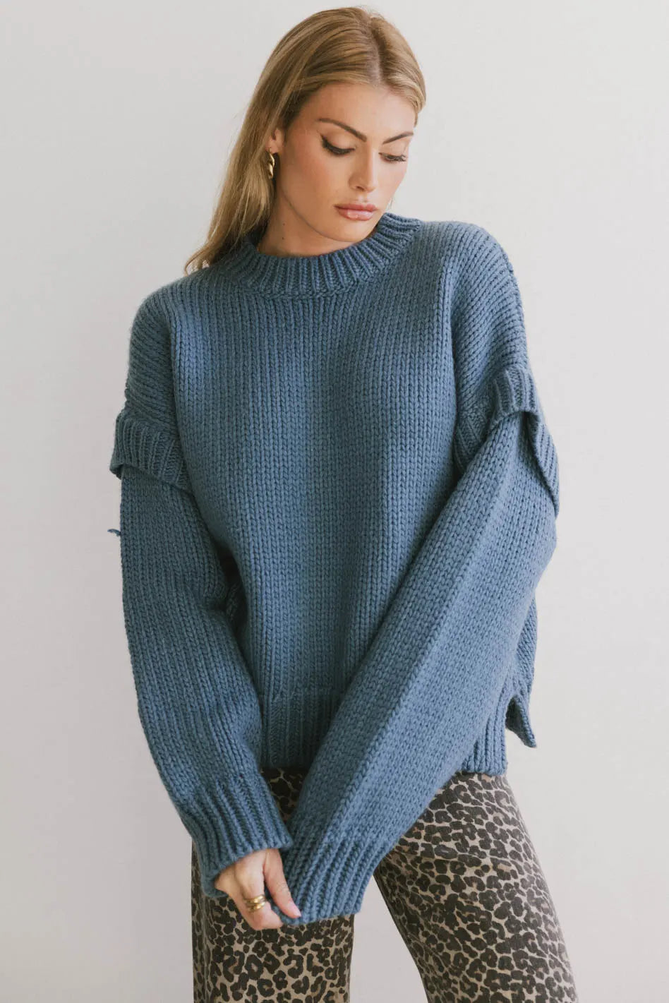 women's travel dressesJosie Knit Sweater in Blue