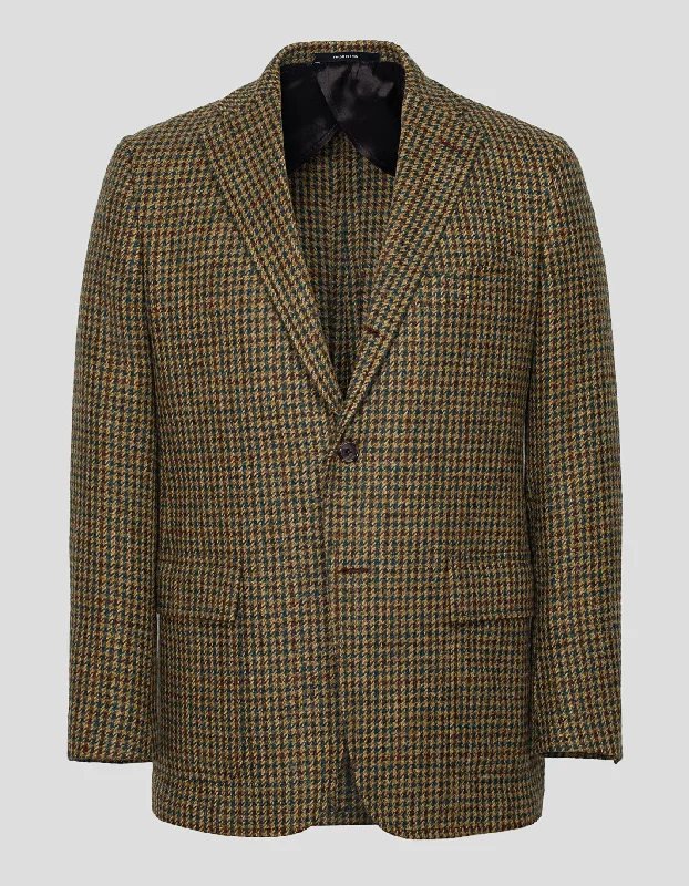 women's velvet dressesMAGEE BROWN OLIVE CHECK SPORT COAT - MTO