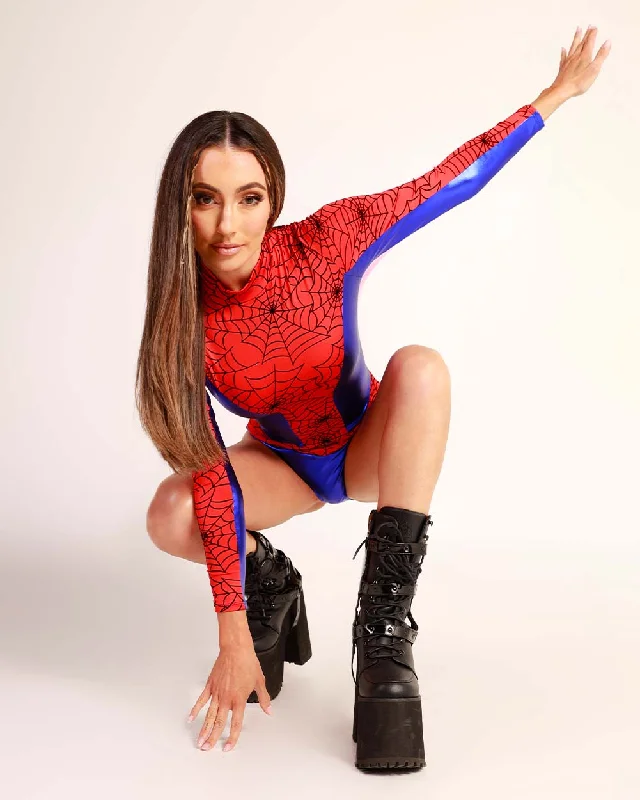 women's glam dressesWeb Slinger Spider Bodysuit Costume