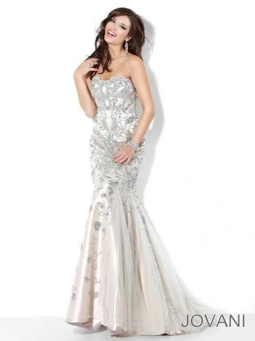 women's mini dressesJovani 3008 Prom Long Strapless Mermaid Formal Gown Sale