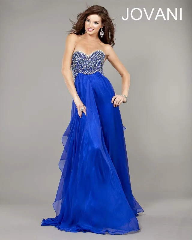 women's satin dressesJovani 2930 Strapless Long Sexy Prom Dress