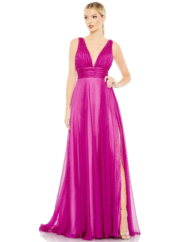 women's fair-trade dressesMac Duggal 68134 Long Sleeveless Formal Prom Dress