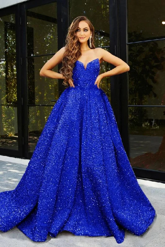 women's cold-shoulder dressesPortia And Scarlett 21208B Prom Long Ball Gown