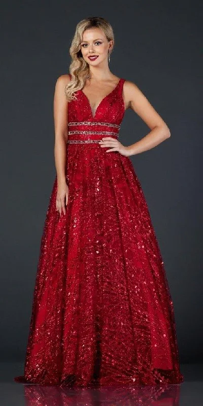 women's ruffle dressesProm Long Beaded Formal Glitter Dress