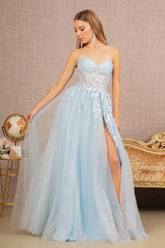 women's sleeveless dressesProm Long Strapless Formal Dress