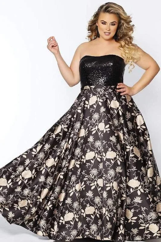 women's cocktail dressesSydneys Closet Plus Size Long Prom Dress