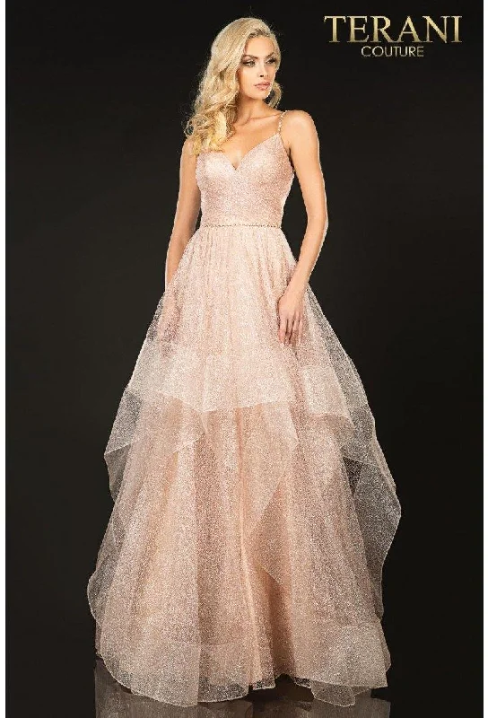 women's work dressesTerani Couture 2011P1213 Long Tulle Prom Dress