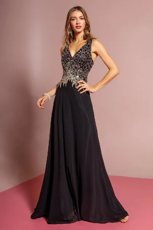 women's velvet dressesOpen Back Prom Chiffon Long Dress Formal