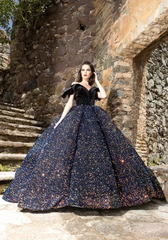 women's mini dressesBlack Mexican Quinceanera Dresses Ball Gown Off The Shoulder Sparkly Puffy Sweet 16 Dresses 15 Años