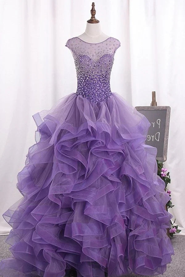 women's bespoke dressesTulle Quinceanera Dresses Ball Gown Scoop PYA2FXC4