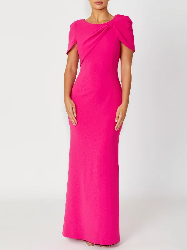 women's cotton dressesJuno Hot Pink Gown